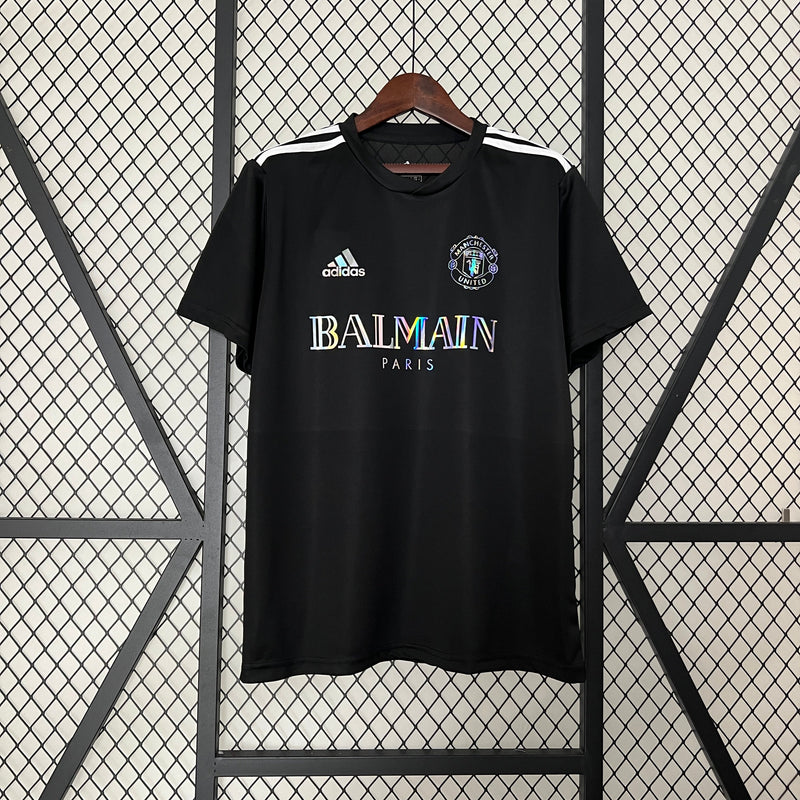 CAMISOLA MANCHESTER UNITED EDIÇÃO ESPECIAL LIMITADA BALMAIN PARIS BLACK 24/25 homem