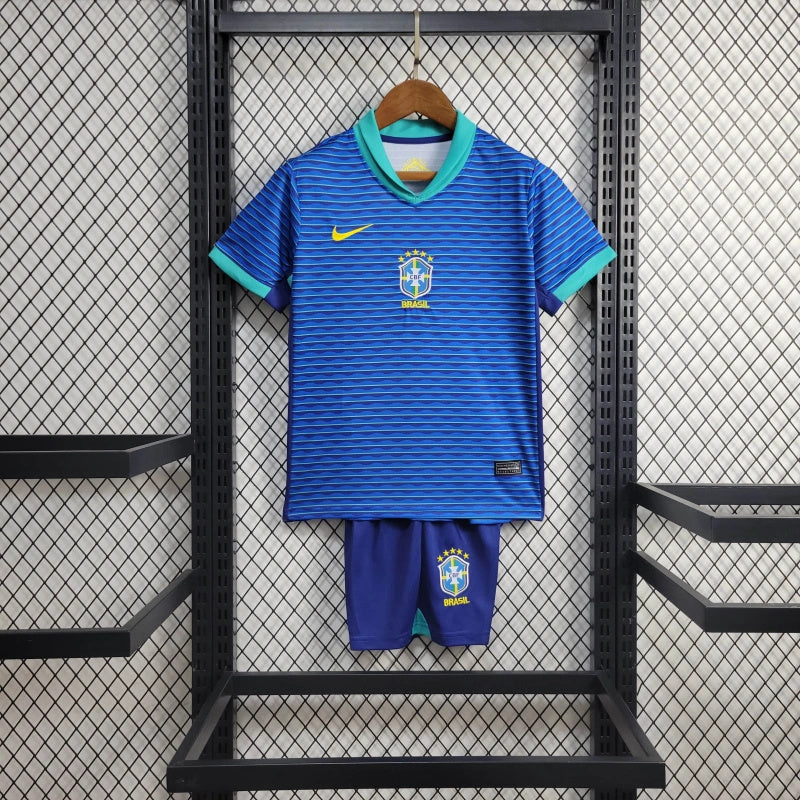 CAMISOLA BRASIL II COPA AMÉRICA 2024 CONJUNTO INFANTIL