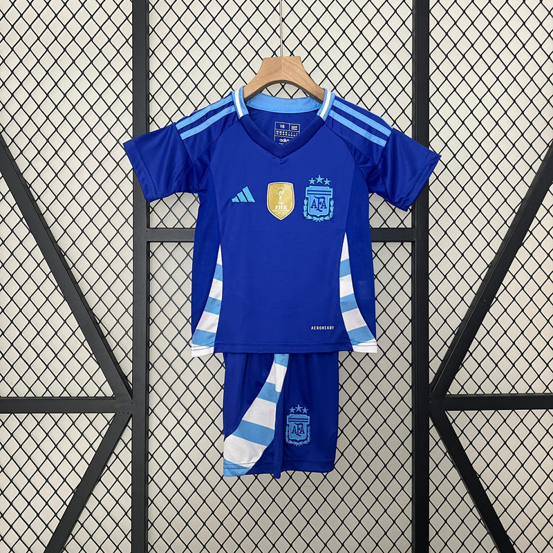 CAMISOLA ARGENTINA II COPA AMÉRICA 2024 CONJUNTO INFANTIL