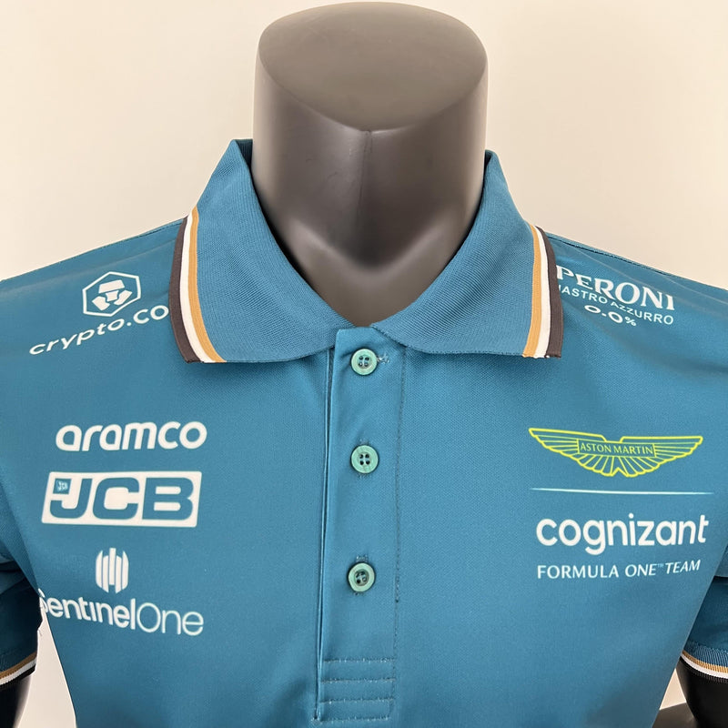 CAMISOLA F1 Aston Martin 2023 - #ALONSO - #14 - Green POLO