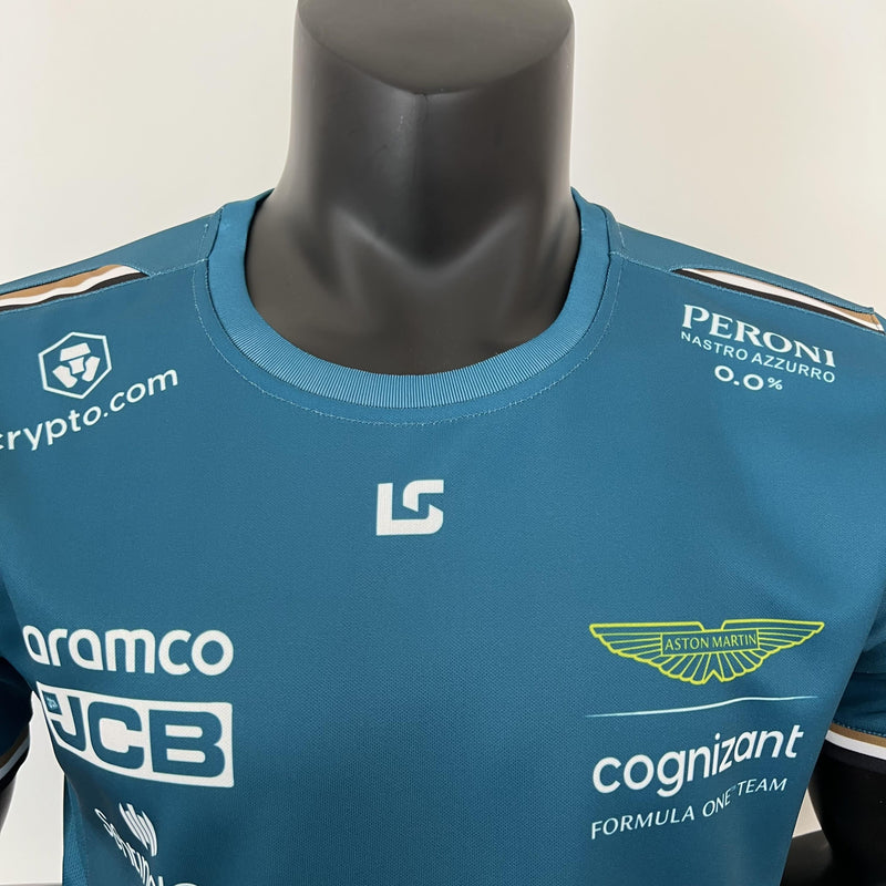 CAMISOLA F1 Aston Martin 2023 - # STROLL - #18 Green t shirt