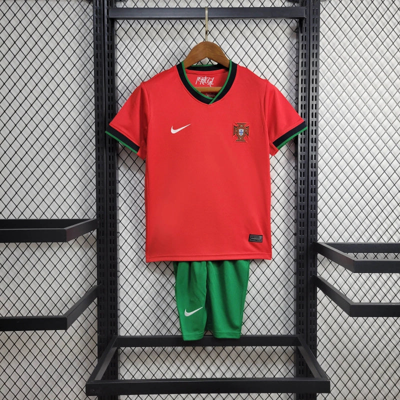 CAMISOLA PORTUGAL I EURO 2024 CONJUNTO INFANTIL