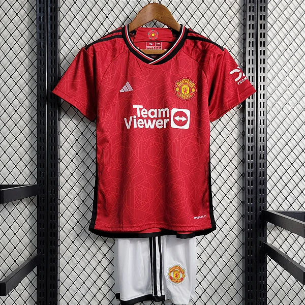 CAMISOLA MANCHESTER UNITED I 23/24 CONJUNTO INFANTIL